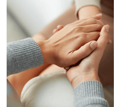 Pair of hands holding